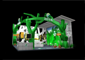 绿色系展厅设计，讲述人与自然的故事-06
